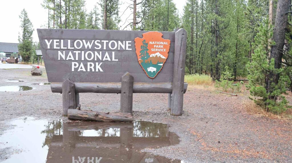 Yellowstone National Park west entrance
