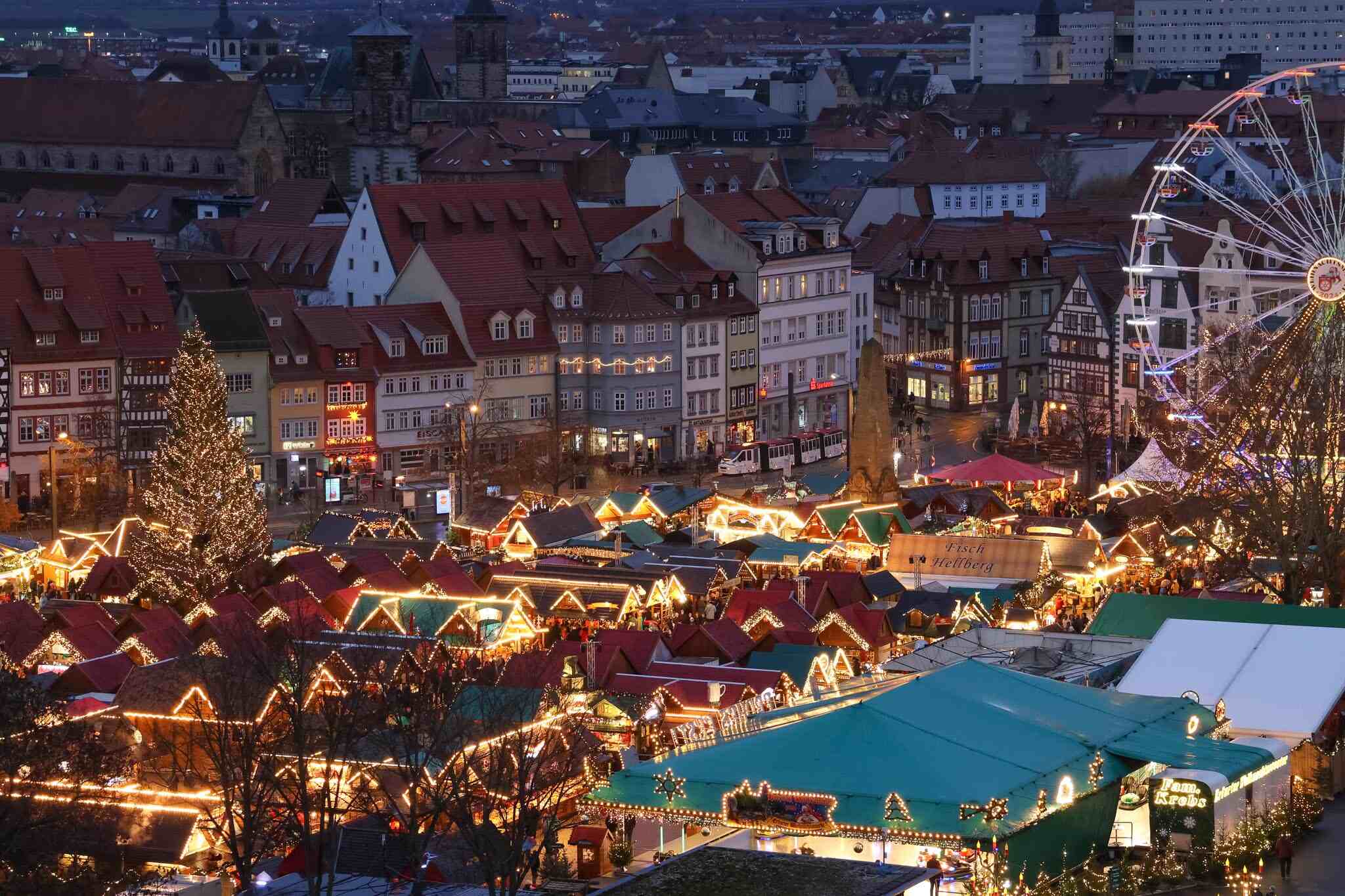 Kerstmarkt in Erfurt