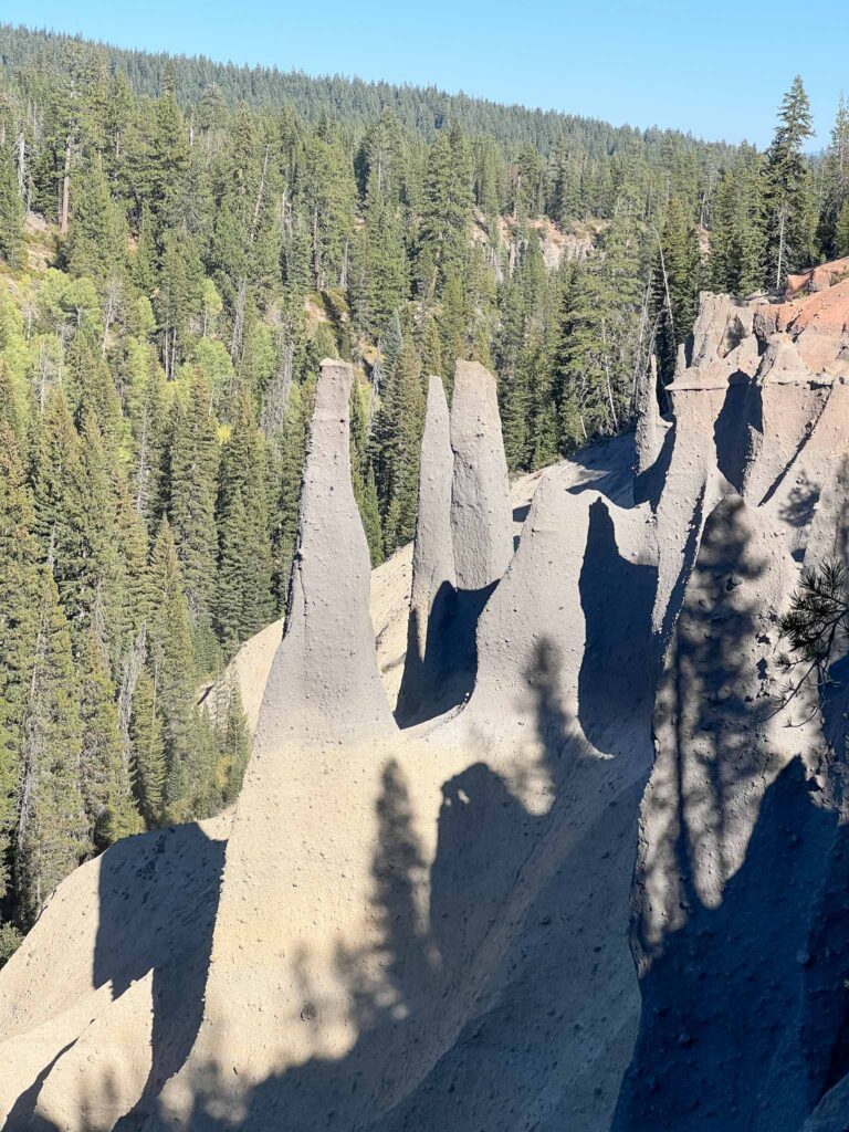 Pinnacles in Crater Lake