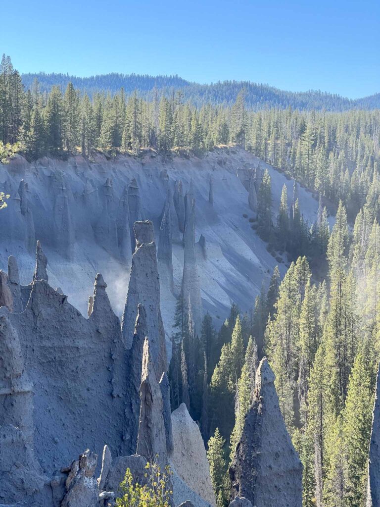 Pinnacles in Crater Lake