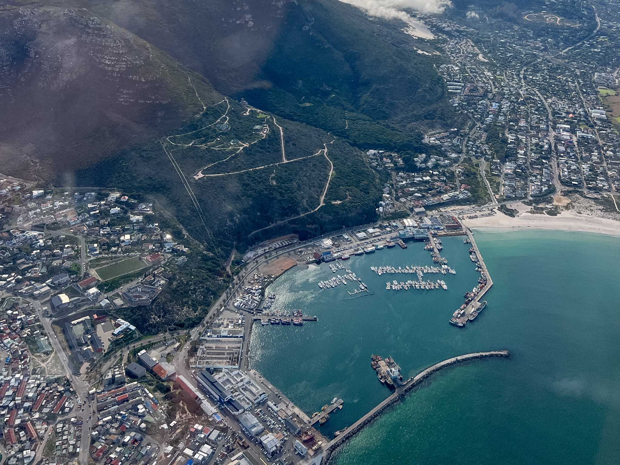 De wijk Hout Bay in Kaapstad